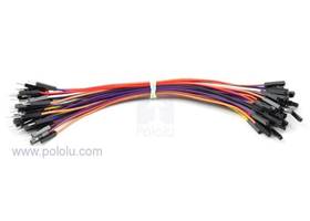 Jumper Wire 50 piece rainbow M-F (12 inch)